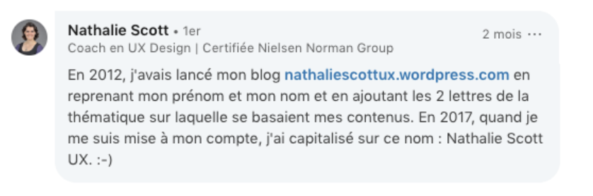 Nathalie Scott - trouver un nom d'entreprise